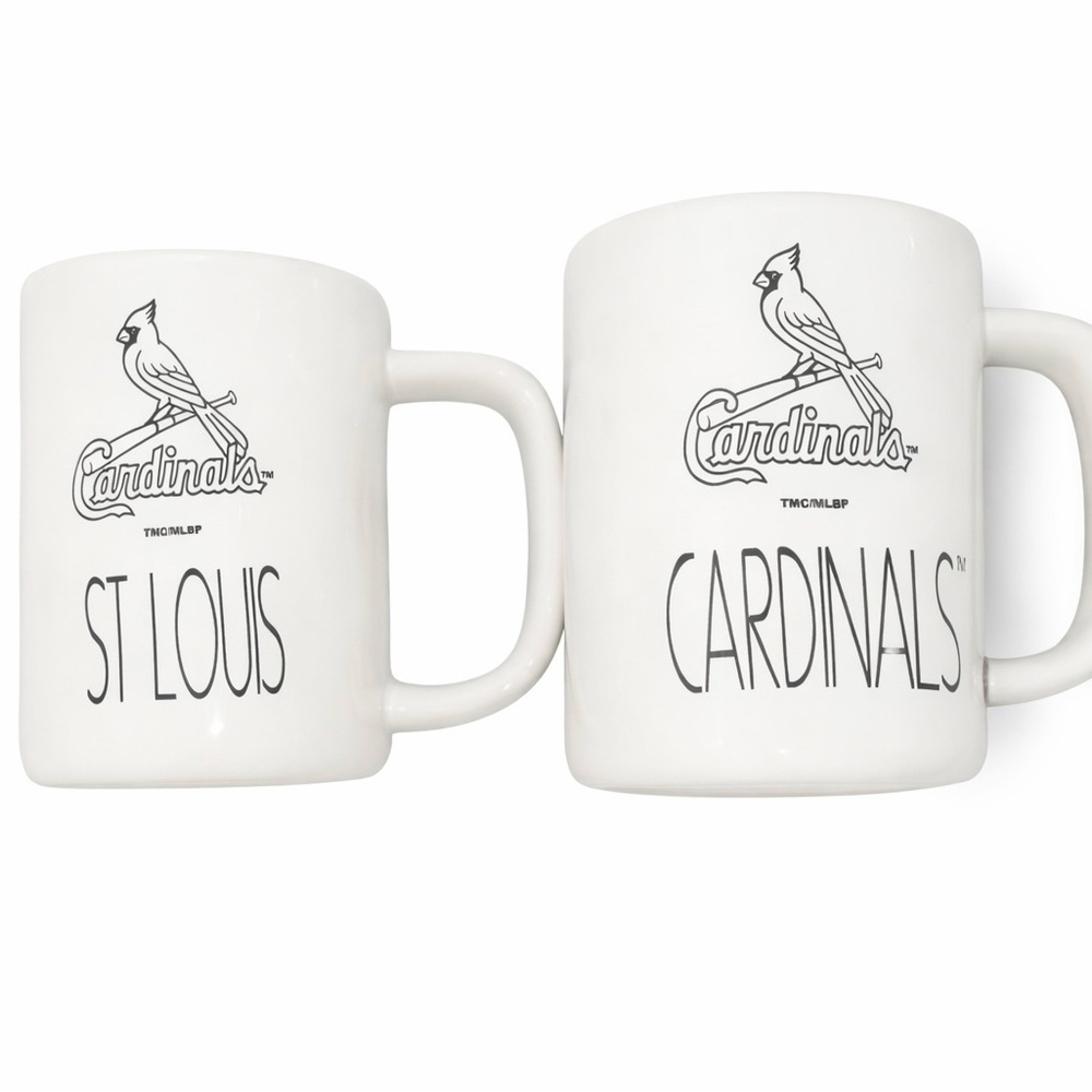 St. Louis Cardinals Rae Dunn Inspired White Mug Set